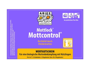 Mottcontrol Textil Aries  -  Nützlinge gegen Motten